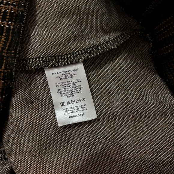 Loft | petites brown plaid leggings - Picture 5 of 6